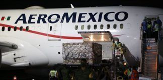 China envió a México insumos para personal médico