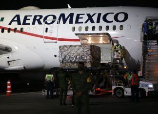 China envió a México insumos para personal médico
