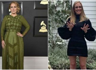 Adele presume figura en Instagram
