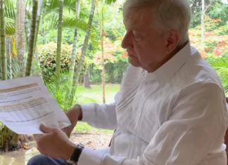 AMLO ya se encuentra en Palenque, Chiapas
