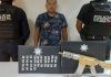 Puebla / Detienen a hombre que portaba arma con incrustaciones en oro