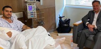 Santiago Nieto visitó a García Harfuch en el hospital