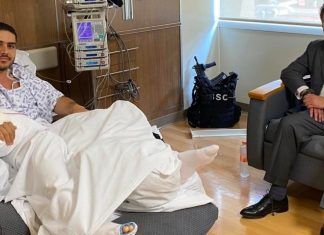 Santiago Nieto visitó a García Harfuch en el hospital