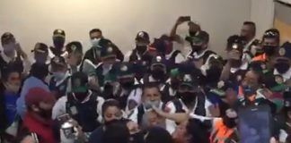 Comerciantes y elementos de la SSC-CDMX se enfrentaron