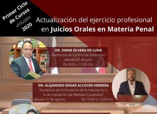 Juicios Orales en Materia Penal, actualización On Line