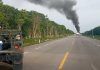 Quintana Roo / Ejército Mexicano aseguró jet incendiado