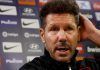 Entrenador del Atlético de Madrid, dio positivo a COVID-19