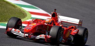 Schumacher pilotó con Ferrari, con el que su padre ganó