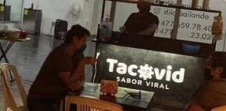 Guanajuato / Taquería con temática de COVID-19 en León