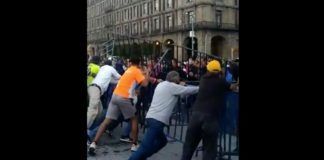 Simpatizantes de AMLO y FRENAAA se enfrentaron