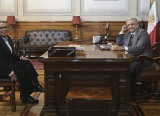 Rosa Icela Rodríguez se reunió con AMLO