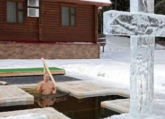 Putin celebra Bautismo de Cristo