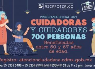 Ofrece Azcapotzalco mil 500 pesos a cuidadores de niños y enfermos