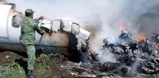 Veracruz / Se desploma aeronave de la Fuerza Aérea