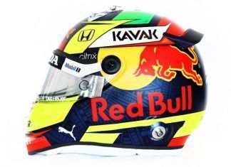 ‘Checo’ Pérez presentó el casco que utilizará para la F1
