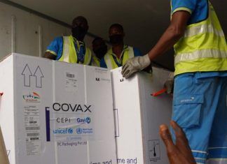 Ghana recibió vacunas por mecanismo COVAX
