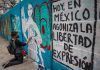 Pintan mural para pedir justicia para periodistas asesinados