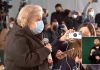 Periodistas realizan protesta en mañanera de AMLO