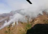 Morelos / Continúa combate al incendio forestal en Tepoztlán