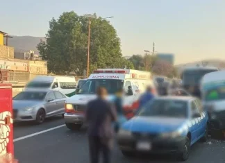 Accidente en la México – Pachuca dejó diez lesionados