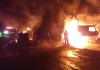 Michoacán / Realizan bloqueos y queman vehículos en Uruapan