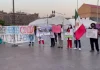 Grupo de médicos se manifiesta frente a Palacio Nacional