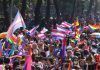Nutrida marcha LGBT+ en la Ciudad de México
