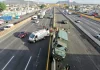 Camión de Sedena se impactó contra muro de contención en la México-Puebla