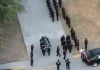 Nuevo León / Rinden homenaje a policías asesinados durante emboscada