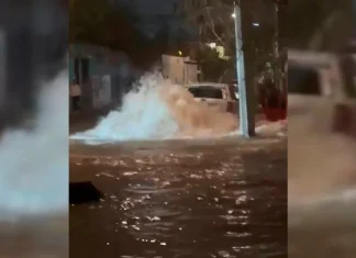 Nuevo León / Regitran megafuga de agua en Monterrey