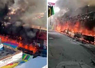 Hidalgo / Incendio consume locales en Feria de Tulancingo
