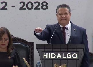 Julio Menchaca, rinde protesta como gobernador de Hidalgo