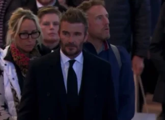 David Beckham estuvo doce horas formado para ver capilla ardiente de la reina Isabel II