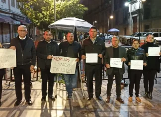 Morelos / Diputados locales se manifestaron por asesinato de su compañera