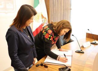 Recibe alcaldesa de Tecámac Mariela Gutiérrez Escalante a la embajadora de México en Colombia Martha Patricia Ruiz Anchondo