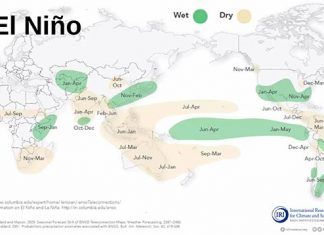 Caen índices de precipitaciones pluviales en México