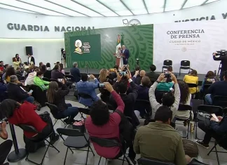 AMLO realizó mañanera en «búnker» de la SSPC