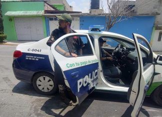 Guardia Civil de Tecámac auxilian a carnicero que fue amenazado por sujeto