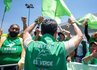 Crecimiento del Verde favorece campaña de la Maestra Delfina Gómez Álvarez