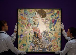 Pintura «Dama con abanico»