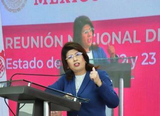 Asisten la gobernadora electa, Delfina Gómez, y Mariela Gutiérrez a reunión de la DGETI en el AIFA