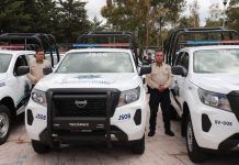 Entrega la Alcaldesa nuevas patrullas y equipo a la corporación, con una inversión de cerca de 50 millones de pesos