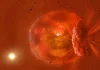Captan resplandor de gran colisión planetaria en espacio exterior