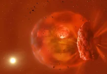 Captan resplandor de gran colisión planetaria en espacio exterior
