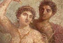 Frescos de la antigua Pompeya