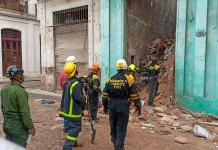 Una persona muerta tras derrumbe de edificio en La Habana