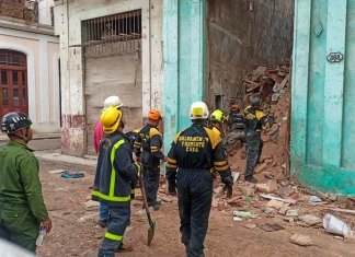 Una persona muerta tras derrumbe de edificio en La Habana