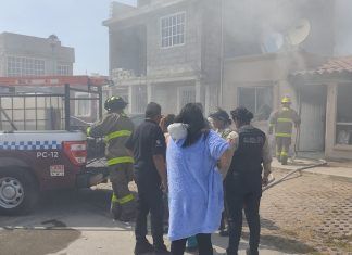Rescata Guardia Civil de Tecámac a una mujer de una vivienda en llamas