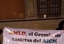 Taxistas, denuncian a funcionarios del AICM