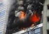 Se registra fuerte incendio en edificio de Secretaría de Trabajo en Argentina